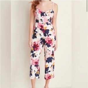 Pink / Navy Floral Jumpsuit from Old Navy